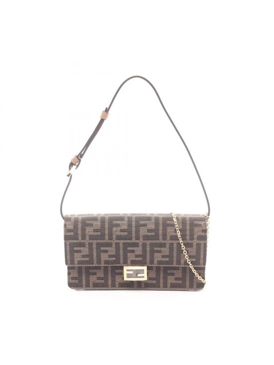 Fendi Handbags - Fendi Shoulder Bag Baguette Zucca 2-Way Canvas Leather